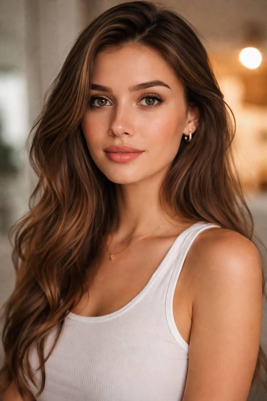 Исходное фото девушки до обработки