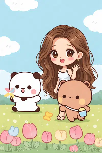 Бубу и Дуду на полянке