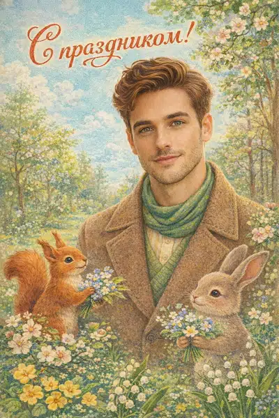 Советская ретро открытка