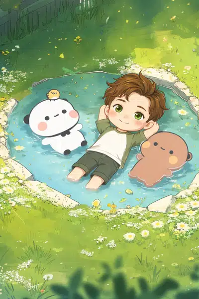 В пруду с Бубу и Дуду