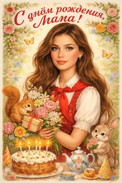 Советская ретро открытка